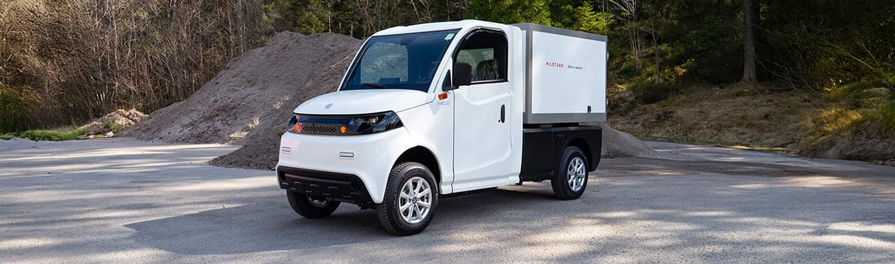 Eldrivna skåpfordon för säker och låsbar transport